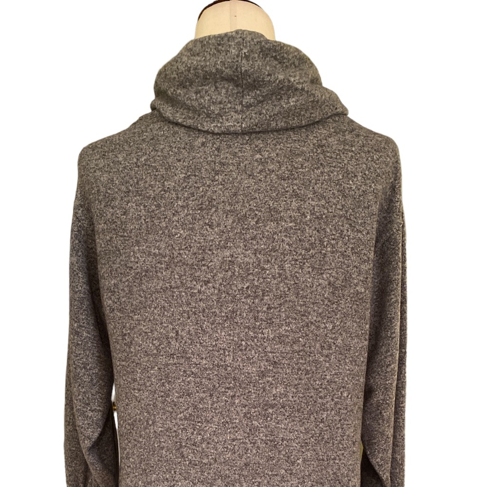 Maeve Anthropologie Gray Knit Oversized Cowl Neck Soft Sweater Dress - XXS - Picture 8 of 12